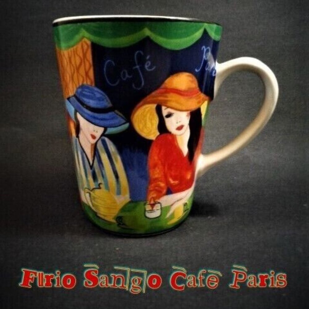 Furio Sango Cafe Paris Coffee cup mu4914-29 Women Hats Coffee cup mug